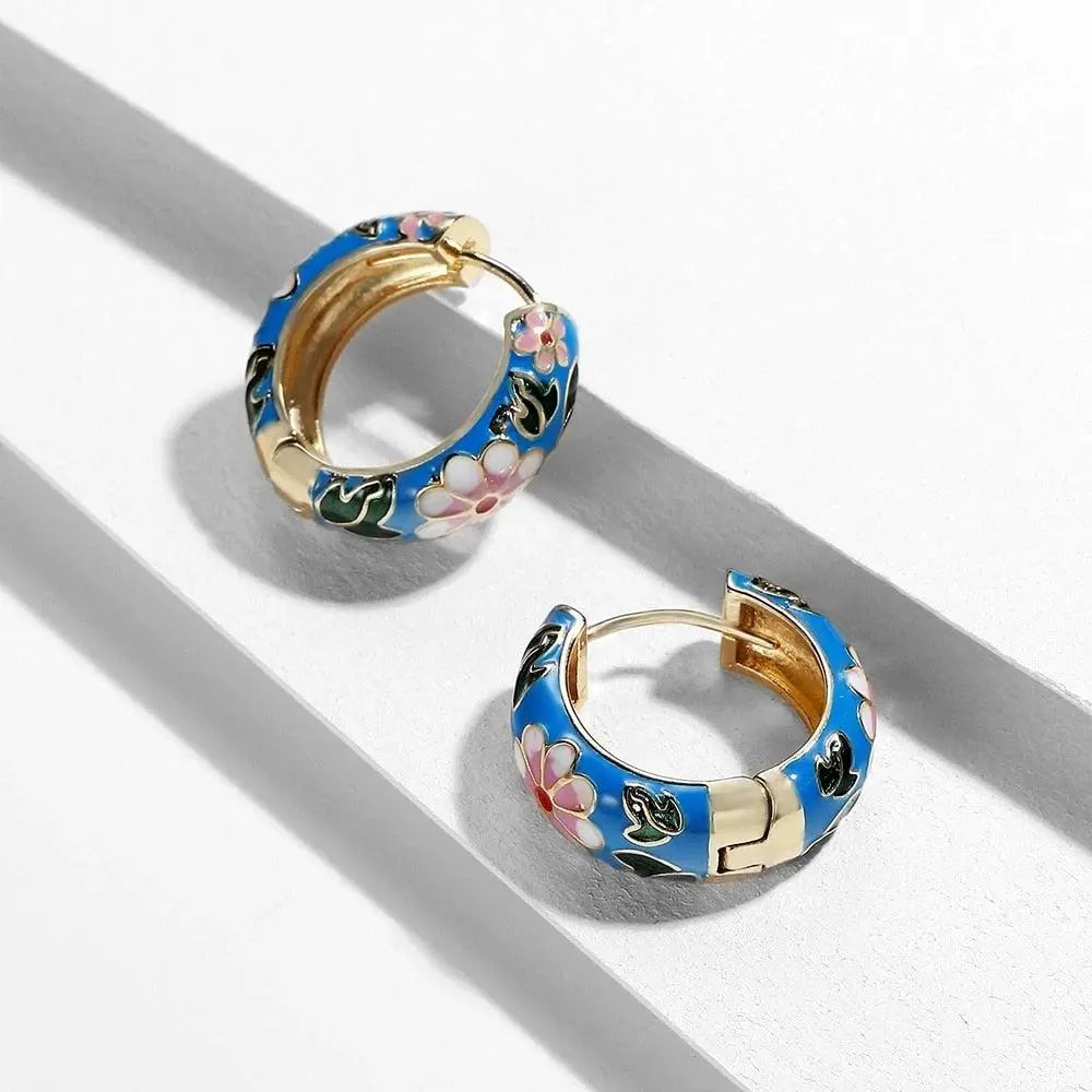 Luxurious Floral Earrings Unique Joyas