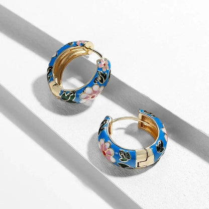 Luxurious Floral Earrings Unique Joyas